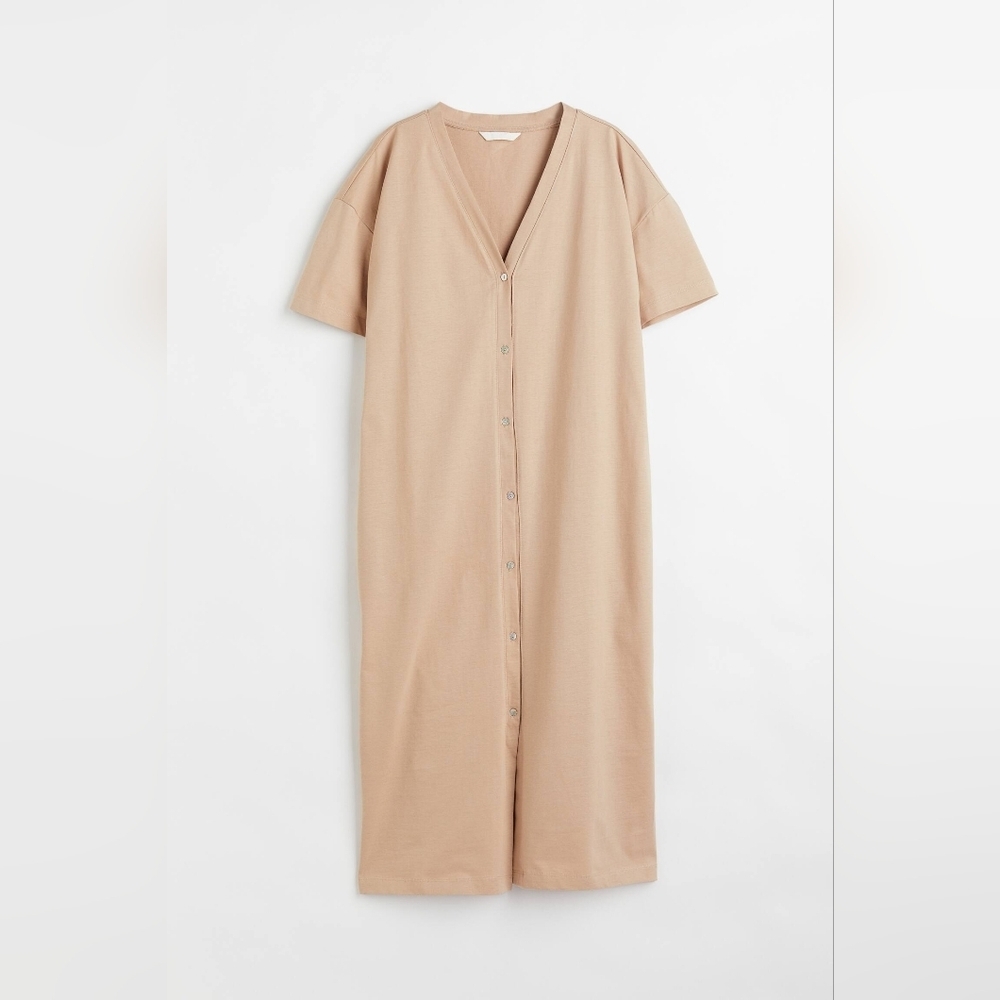 H&M | Button-front jersey dress